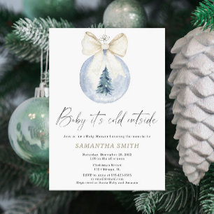Invitation Bébé Il fait froid Dehors Baby shower