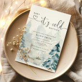 Invitation Bébé il fait froid dehors baby shower