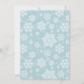 Invitation Bébé Il fait froid dehors | BABY SHOWER (Dos)