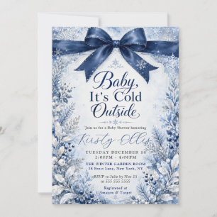 Invitation Bébé, il fait froid dehors Baby Shower