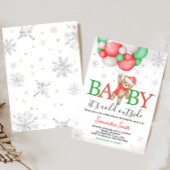 Invitation Bébé Il fait froid dehors Baby shower à ballons d'