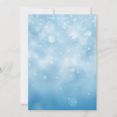 Invitation Bébé Il fait froid dehors Baby shower de flocons d (Dos)