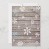 Invitation Bébé Il fait froid dehors Baby shower de garçon, S (Dos)