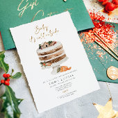 Invitation Bébé Il fait froid dehors Baby shower de gâteau de