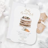 Invitation Bébé Il fait froid dehors Baby shower de gâteau de