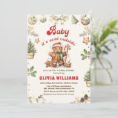 Invitation Bébé Il fait froid dehors Baby shower de Noël (Debout devant)