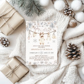 Invitation Bébé Il fait froid dehors Baby shower de vêtements