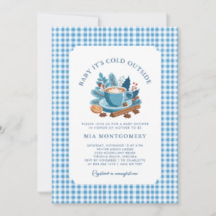 Invitation Bébé Il fait froid dehors Baby shower d'hiver - Bl
