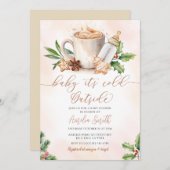 Invitation Bébé Il fait froid dehors Baby shower d'hiver conf (Devant / Derrière)