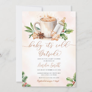 Invitation Bébé Il fait froid dehors Baby shower d'hiver conf