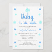 Invitation Bébé Il fait froid dehors Baby shower d'hiver garç (Devant)