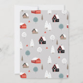 Invitation Bébé Il fait froid dehors Baby shower d'ours polai (Dos)