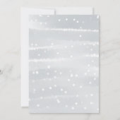 Invitation Bébé Il fait froid dehors Baby shower gris argent (Dos)