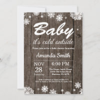 Bébé il fait froid dehors Baby Shower hivernal rus