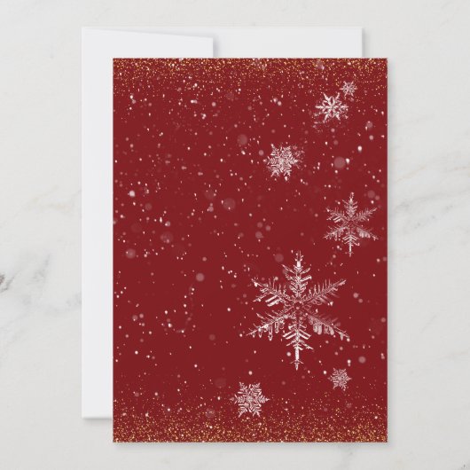 Invitation Bébé il fait froid dehors Baby shower moderne (Dos)