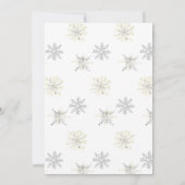 Invitation Bébé Il fait froid dehors Baby shower Ours de forê (Dos)