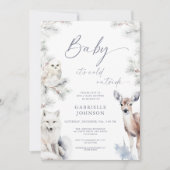 Invitation Bébé, il fait froid dehors Code QR Baby Shower (Devant)