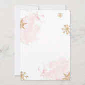 Invitation Bébé Il fait froid dehors douche hiver arbre fille (Dos)