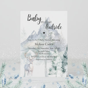 Invitation Bébé Il Fait Froid Dehors Été Éternel Baby Shower