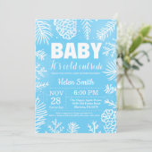 Invitation Bébé il fait froid dehors Fête de bébé garçon d'hi (Debout devant)