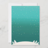 Invitation Bébé il fait froid dehors Fête de bébé pingouin d' (Dos)