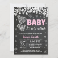 Bébé il fait froid dehors Fille Baby Shower d'hive
