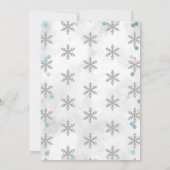 Invitation Bébé Il fait froid dehors garçons Baby shower d'hi (Dos)