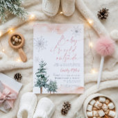 Invitation Bébé il fait froid dehors, hiver Baby shower