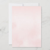 Invitation Bébé Il fait froid dehors hiver fille Baby shower  (Dos)