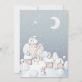 Invitation Bébé il fait froid dehors informations sur le baby (Dos)