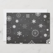 Invitation Bébé Il fait froid dehors Jaune Baby shower Invita (Dos)