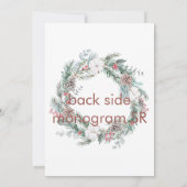 Invitation Bébé il fait froid dehors renard mignon flocons de (Dos)