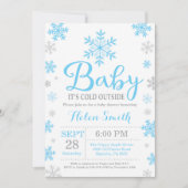 Invitation Bébé il fait froid dehors Shower d'hiver pour bébé (Devant)