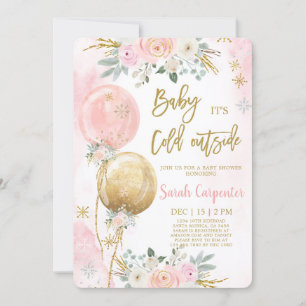 Invitation Bébé il fait froid en dehors de l'hiver Noël bébé