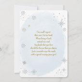 Invitation Bébé il fait froid en dehors de l'hiver Noël bébé  (Dos)