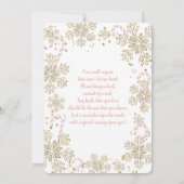 Invitation Bébé il fait froid en dehors de l'hiver Noël bébé (Dos)