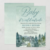 Invitation Bébé, il fait froid en dehors des couples sans dis (Devant / Derrière)