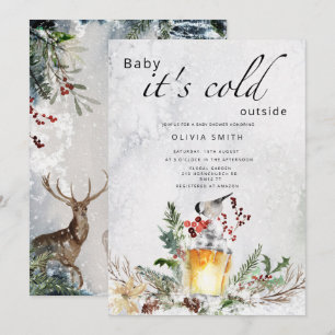 Invitation Bébé il fait froid en dehors du baby shower d'hive