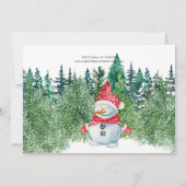 Invitation Bébé il fait froid en dehors du Baby shower d'hive (Dos)