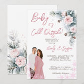 Invitation Bébé il fait froid en dehors du baby shower d'hive (Devant / Derrière)