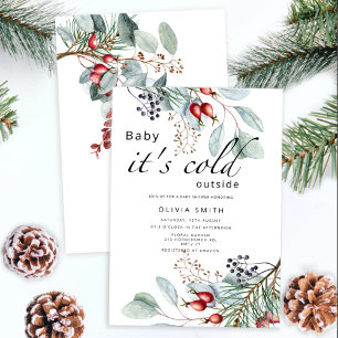 Invitation Bébé il fait froid en dehors du baby shower d'hive