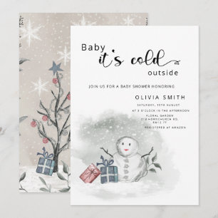 Invitation Bébé il fait froid en dehors du baby shower d'hive