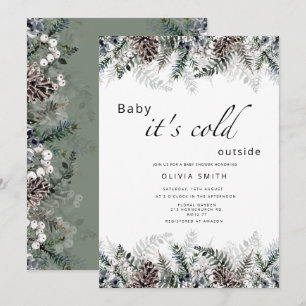 Invitation Bébé il fait froid en dehors du baby shower d'hive