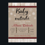 Invitation Bébé, il fait froid en dehors d'un baby shower non<br><div class="desc">Pour une personnalisation plus avancée de ce design,  il vous suffit de cliquer sur le bouton "Customiser" ci-dessus !</div>