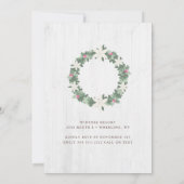 Invitation Bébé Il fait froid hors du Baby shower de campagne (Dos)