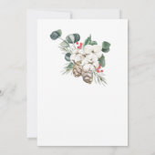 Invitation Bébé Il fait froid Hors du baby shower de lapin d' (Dos)