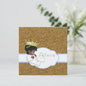 Invitation Bébé indien douche garçon (Debout devant)