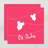 Invitation Bébé !Invitation Baby shower (Devant / Derrière)