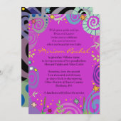 Invitation Bébé juif de MÈRE NATURE appelant l'invitation (Devant / Derrière)