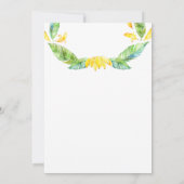 Invitation Bébé ! Jungle Safari Cute Baby shower (Dos)